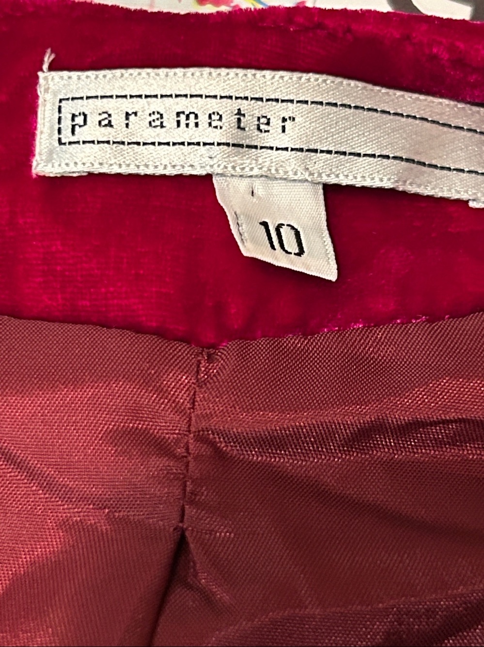 Vintage Raspberry Silk Velvet Top - Picture 8 of 11